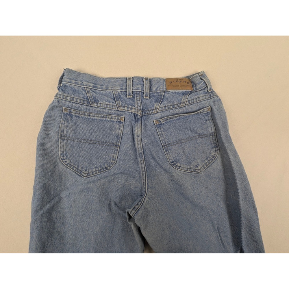Riders by Lee Light Wash High Waisted Mom Jeans Tapered Leg Blue Denim 28x29 - Picture 4 of 14